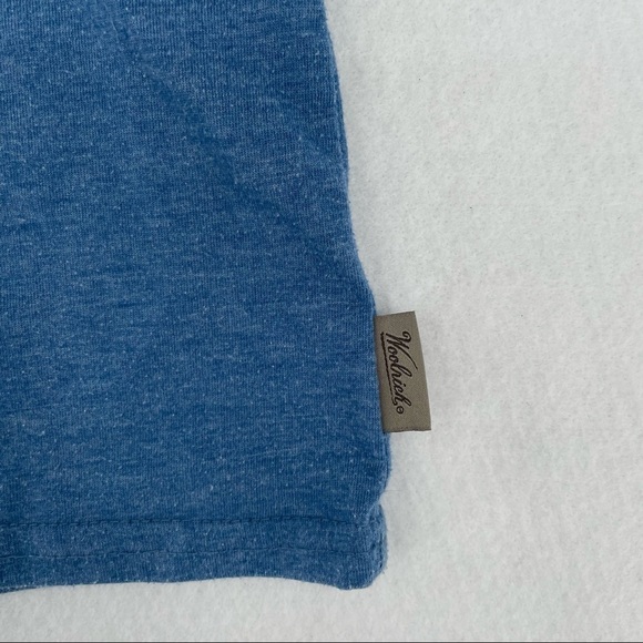 WOOLRICH Womens Blue Short Sleeved T-Shirt Decorative Neckline size: Small - Picture 5 of 7